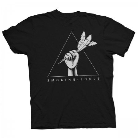 Camiseta SMOKING SOULS "Plomes i puny" negra